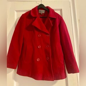 Bromley Collection - Red Wool Peacoat - Small